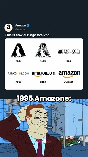 Amazon Logo Evolution 😎