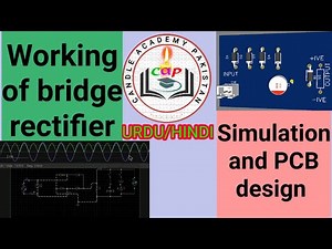 Bridge rectifier |simulation of bridge rectifier | PCB design of Bridge rectifier | EasyEda tutorial