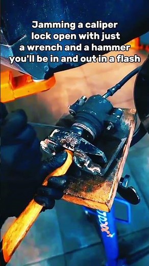DIY Caliper Removal Tool: Quick & Easy with Wrench & Hammer#CaliperRemoval#diytools#automobile
