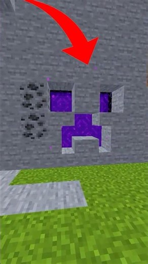 Hidden portal in the shape of a CREEPER in Minecraft...