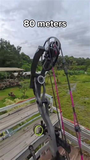 Archery at a distance of 80 meters#archery #relaxation #compoundbow #recurvebow#bowhunting #relaxing