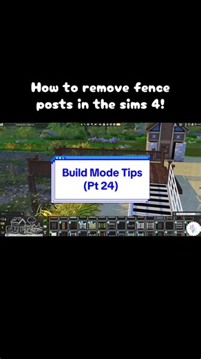 How to remove fence posts in the sims 4! #sims4 #thesims #ts4 #sims #simstutorial