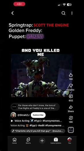 I voice acted spring trap