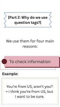 Why Do We Use Question Tags? | English Grammar Lesson🤔 #english