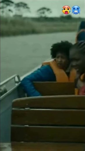 This is a real video of a crocodile attack that injured several people🥶🥵 # #scary #camping #nature