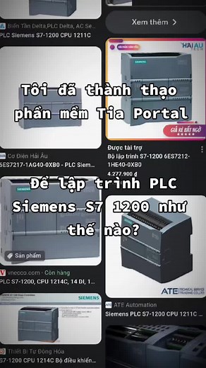 Lập trình PLC S7 1200 Siemens #xuhuong2023 #plc #plcsiemens #code #automationsoftware #robot #CapCut