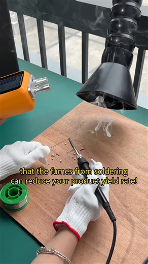 The soldering fumes in your workshop are quietly eroding your profits. 👉 Fumes settle on precision circuit boards, causing defect rates to skyrocket. 👉 Worker complaints and decreased efficiency. 👉 Not to mention stringent environmental inspections. It's time to end this problem! PURE-AIR fume extractor is your production line's "quality guardian"! ✅ Source capture: The fume extraction arm reaches directly to the solder joint, instantly sucking away fumes as soon as they are generated. ✅ High