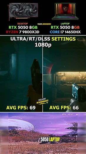 RTX 5050 Desktop vs Laptop - Does Portability Curtail Output? #pcgaming