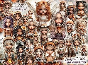 Puzzles for Women - 1000 Piece Collage Jigsaw Puzzle for Adults - Great Girls Have Lots of Personality - Challenging and Perfect for Game Nights - Motivational Affirmation 20x27 inches