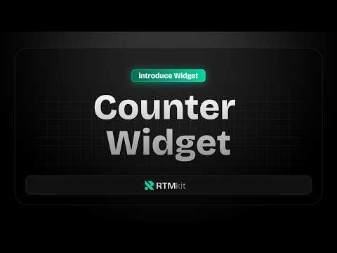 Introduce Widget: Counter Widget by RTMkit Addons
