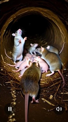 Desert Mouse POV: Tiny Camera Reveal a Massive Hidden Underground Colony #mouse #mountain #wildlife