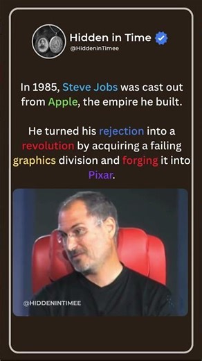 Steve Jobs redefined animation industry #pixar