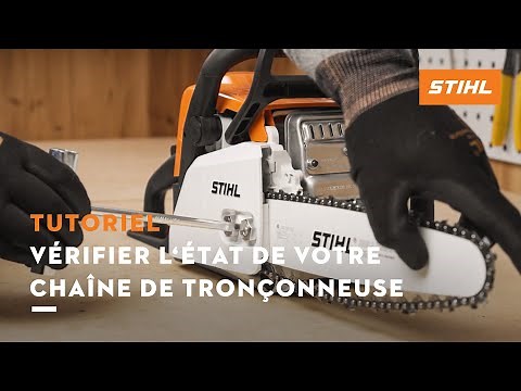 Tutoriel tronçonneuse n° 18 – Vérifier l’état de votre chaîne de tronçonneuse