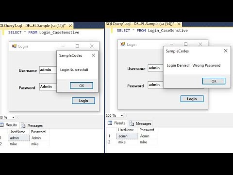 How to make a Case Sensitive Login Form - Credentials check from Database- VB.net