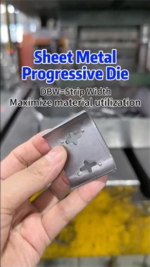 Sheet Metal Progressive Die Stamping | DBW=Strip Width,Maximize Material Utilization #progressivedie