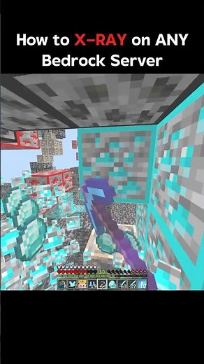 X-RAY texture pack for Minecraft bedrock