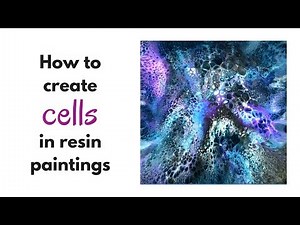 How to create cells in resin paintings