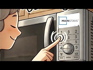How to Set Kitchen Timer on Mainstays Microwave (Walmart Brand Cook Time) Black White