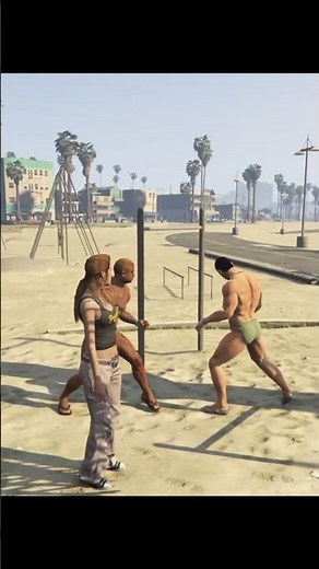 Beach Workout Turns Into Street Brawl! 💪🔥 | GTA 5 NPC Fight