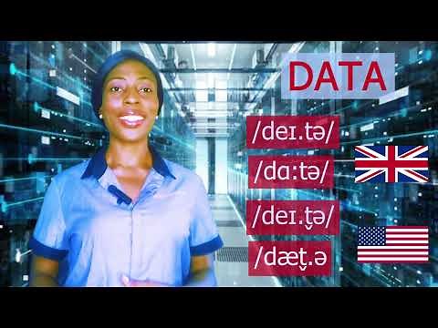 How To Pronounce DATA In British (UK) Vs American (UK) / English Pronunciation