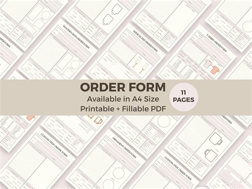 Business Order Form Template Bundle Small Business Invoice Bundle Professional Printable Purchase Order Custom Branding Business Forms - Etsy Canada