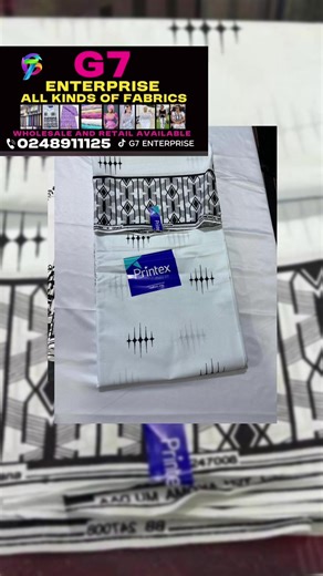 Authentic Printex White and Black Clothing from G7 Enterprise