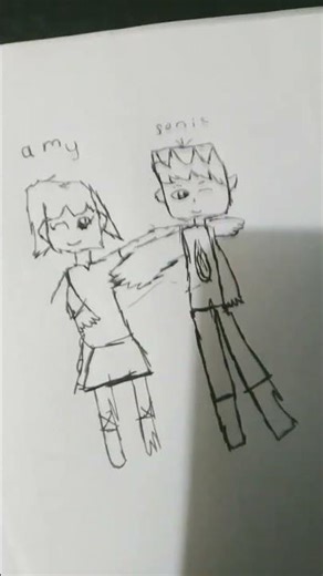 I draw Sonic and Amy Rose, in human vesion drawing #sonic #sonicamy #drawing