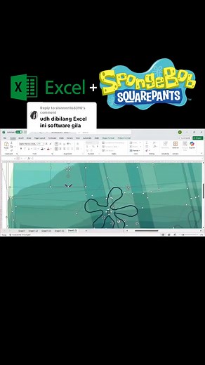 Bro gambar pake excel Source tiktok @dicky_ibel | Fahim Ardani