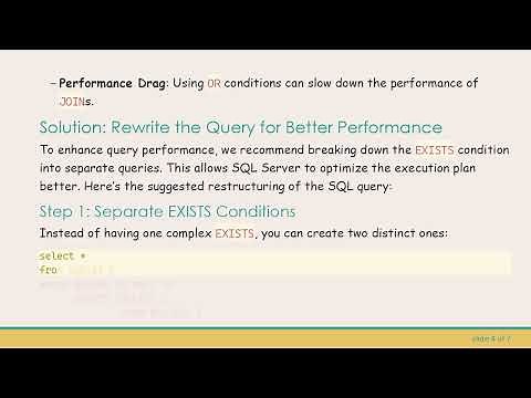Improve SQL Query Performance: Optimize Your Stored Procedures With This Simple Fix