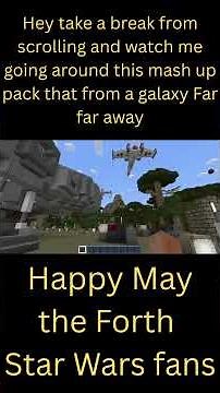 Minecraft Star Wars Mash up pack Short #starwars #maythe4thbewithyou