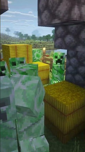 Wait for the BOOM... Creeper Slow Mo 💥 #minecraft