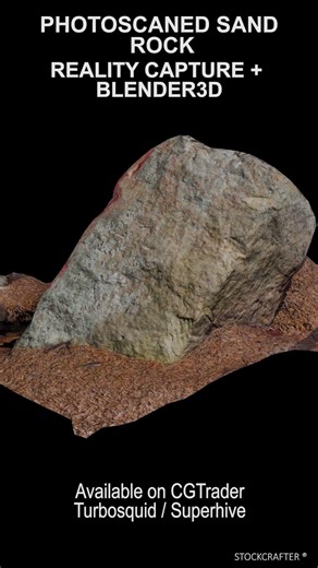 Photoscanned Sandstone - Reality Capture + Blender3D // Cycles Render