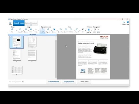Getting to Know the PaperStream Capture Pro/Pro Premium Interface