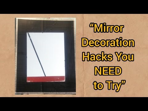 Crafting a Beautiful Mirror Frame at Home!Room Makeover: Stylish Mirror Decoration