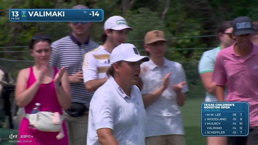 Sami Valimaki makes birdie on No. 13 at Houston Open