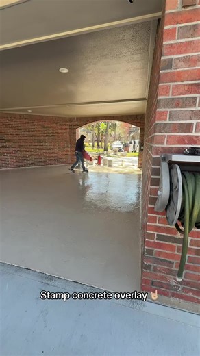 Let’s install concrete overlay #foryoupage❤️❤️ #ypシ゚viral #concretework #houstontexas #leaguecitytx