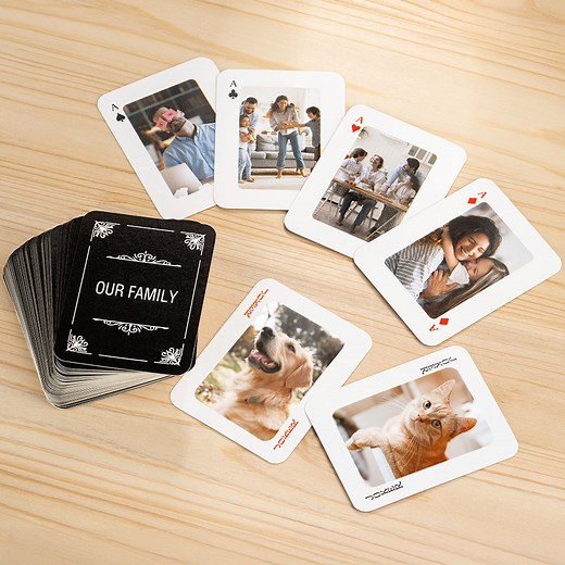 9.2M views · 9.6K reactions | Upload your favorite photos & text to create one-of-a-kind playing cards. Relive special moments with every game night, party, or family gathering. Perfect gift for housewarming parties, anniversaries, and more! | Callie Gifts | Facebook