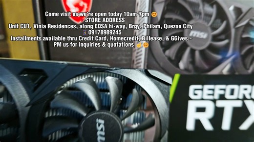 Msi Rtx 3050 Ventus 2X OCv1 8gb 128bit GDdr6 Gaming Videocard LHR FOR...