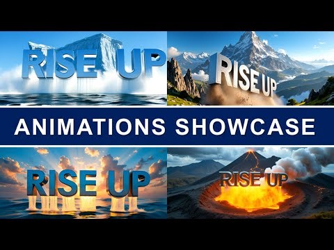 Showcase of Text Animations Created in VideoExpress AI