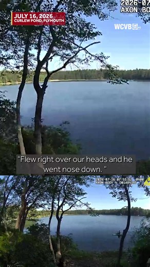 New police body camera footage shows the moment an officer jumps into a pond, trying to help save a pilot. The fixed-wing plane crashed into Curlew Pond near Plymouth Municipal Airport and overturned in the water on July 16, claiming the life of the 81-year-old pilot, Richard Carrara. https://www.wcvb.com/article/plane-crash-pond-myles-standish-state-forest-plymouth-massachusetts-body-cam-video/73757995