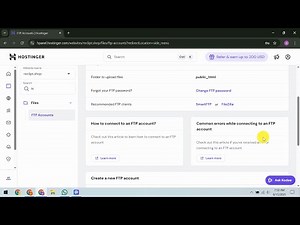 How To Fix FTP Timeout in Hostinger