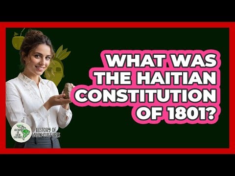 What Was the Haitian Constitution of 1801?