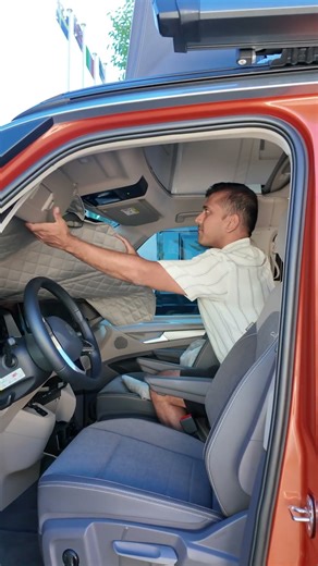 Window Shades Included with the new VW California 💡! #vw #vwcampervan