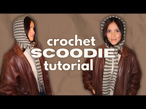 How to Crochet a Scoodie (Scarf + Hoodie) | Beginner-Friendly Wearable