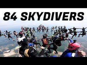 84-Way Skydiving Head-Up World Record