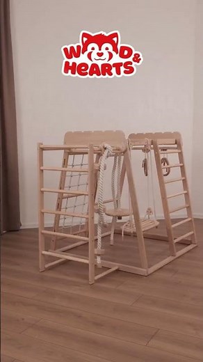 Indoor Jungle Gym for Kids | WoodAndHearts