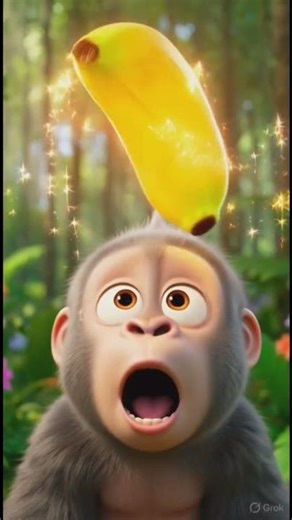 A big friendly gorilla walking in the jungle 🌈 | Fun & Safe for Babies 🌈 #viral #kids #babytoons
