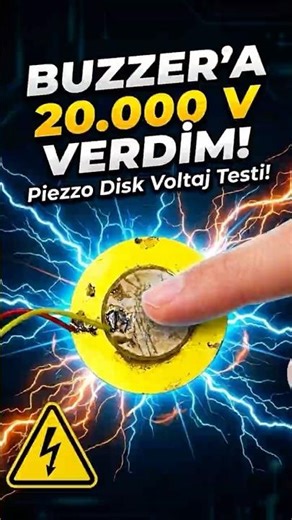 What happens if we supply 20,000V to the buzzer? ⚡️ #electronics #experiment