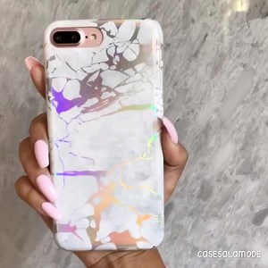 102K views · 244 shares | Another beauty!  WHITE HL CHROME MARBLE CASE!⚡️ www.CASESALAMODE.com/products/whiteholo ✨all of our custom marble cases are soft, high grade flexible material that provides full protection including a front raises lip for drop protection! Fast shipping. #casesalamode | CASES A LA MODE | Facebook