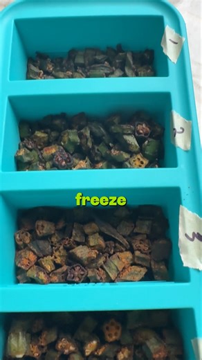 Tested freezing okra fry for 2 days. Result: Texture held up. #okra #mealprep #healthyindianfood